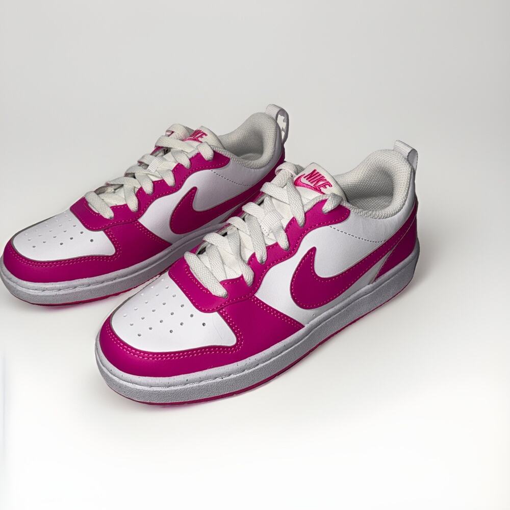 Nike Court Borough Low Recraft Laser Fuchsia Pink White Size 5Y DV5456-123